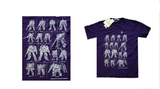 GUNDAM Mobile Suit Uniform T-Shirt Unisex Medium Purple BNWT Free Postage