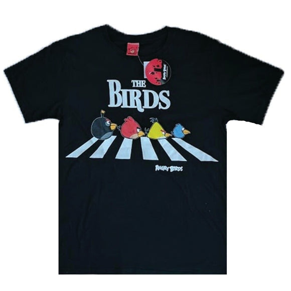 Angry Bird The Birds Abbey Road Spoof Beatles  T-shirt BNWT Unisex Sall Licensed