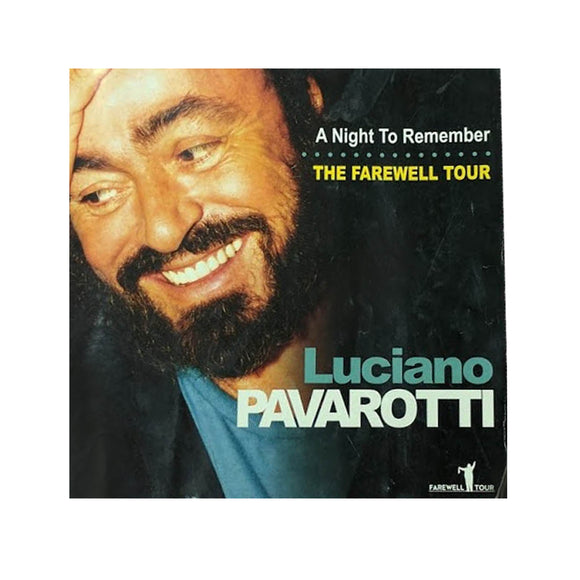 A night to remember a farewell tour Australia Pavarotti tour program 2005 Ex Con