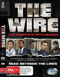 The Wire : Season 5 (DVD, 2010, 4-Disc Set) R4 Brand new HBO Crime Drama AAA